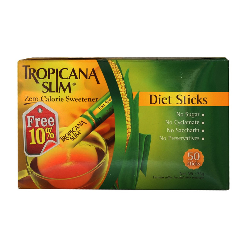 شیرین کننده تروپیکانا اسلیم -50 ساشه-مدل Zero Calorie-