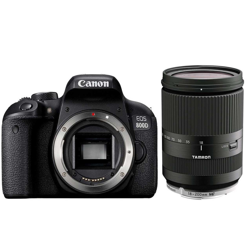 دوربین دیجیتال کانن مدل EOS 800D بدنه به همراه لنز تامرون AF 18-200mm F3.5 - F6.3 Di-II