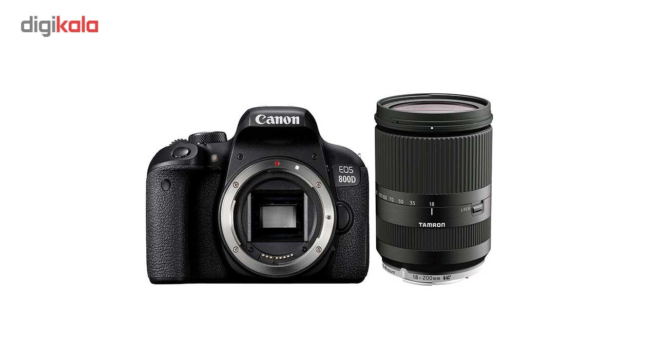 دوربین دیجیتال کانن مدل EOS 800D بدنه به همراه لنز تامرون AF 18-200mm F3.5 - F6.3 Di-II