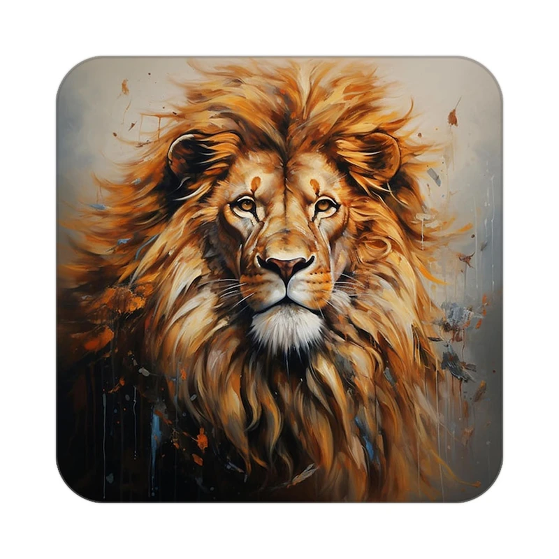 زیر لیوانی کاکتی طرح شیر مدل mp23522