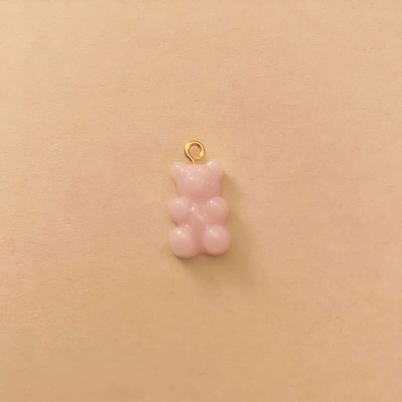 آويز گردنبند دخترانه  مدل پاستيل خرسی