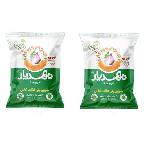 اسنک سویق پفی پیازجعفری مهدیار - 50 گرم بسته 2 عددی