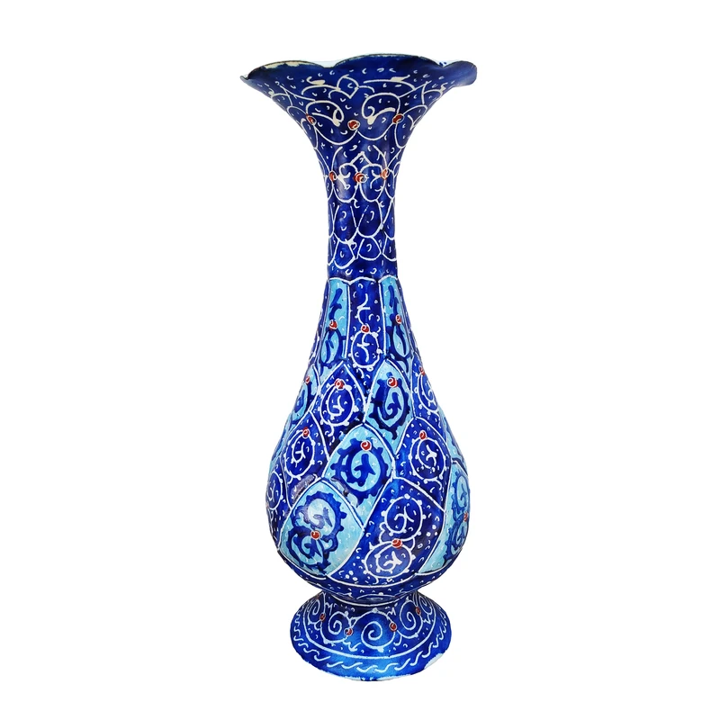 گلدان میناکاری مدل گل کد A11 16