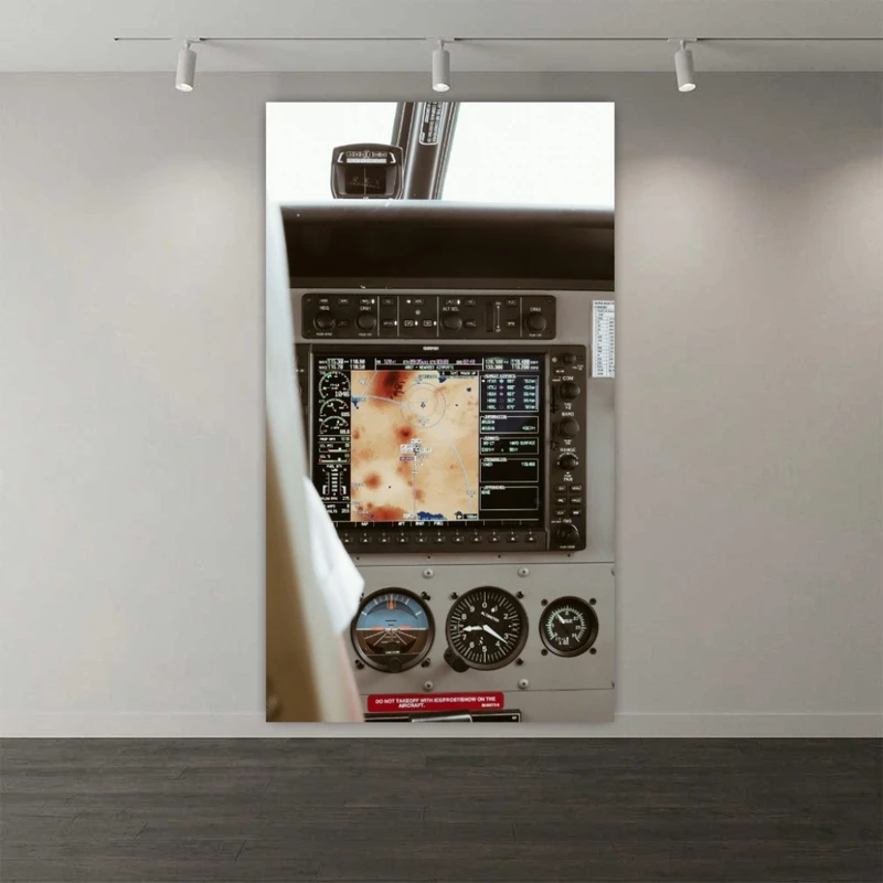 پوستر طرح  کابین خلبان مدل هواپیما کد DV2007