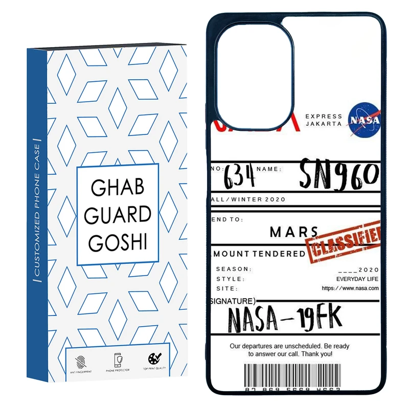 کاور قاب گارد گوشی طرح ناسا کد TPU-192 مناسب برای گوشی موبایل شیائومی Poco F5 / Redmi Note 12 Turbo