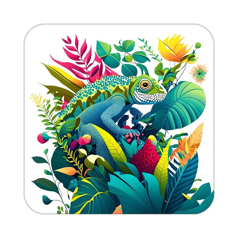 زیر لیوانی کاکتی طرح حیوانات رنگی مدل mp25816