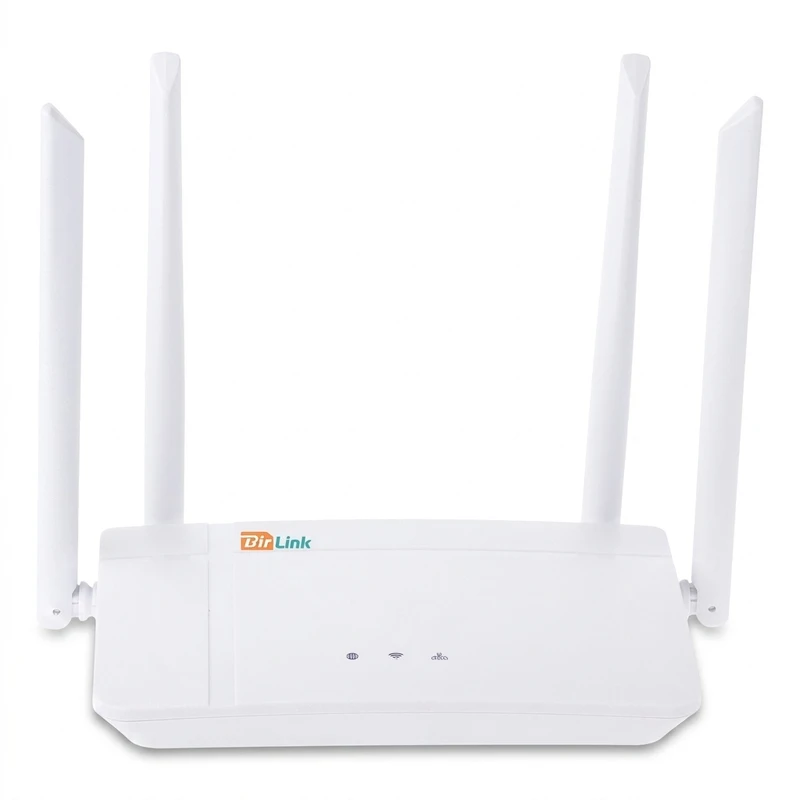 مودم روتر سیم کارتی بی سیم 4g lte بیرلینک مدل wl422 با فناوری wi-fi 6، سرعت دانلود 150mbps، پورت lan و usb type-c، 4 آنتن 5dbi، پشتیبانی از sms و قفل باند