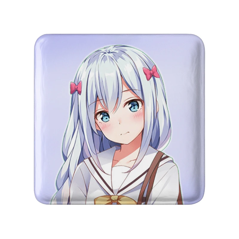 مگنت خندالو طرح ساگیری انیمه ارومانگا سنسی Eromanga Sensei  مدل مربعی کد 22608