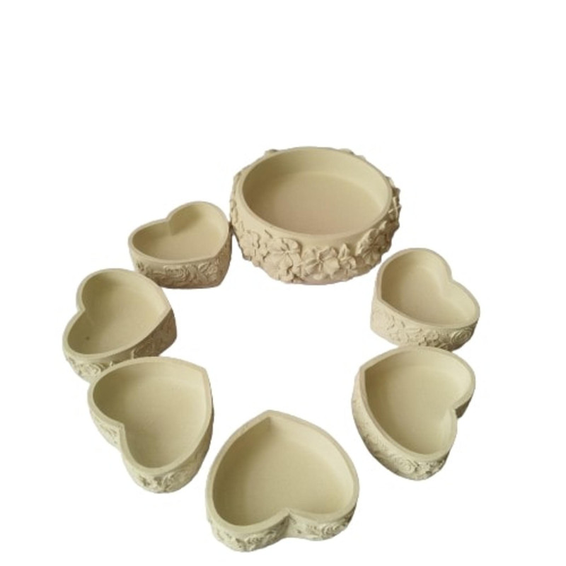 مجموعه ظروف هفت سین 7 پارچه مدل نقش نگار