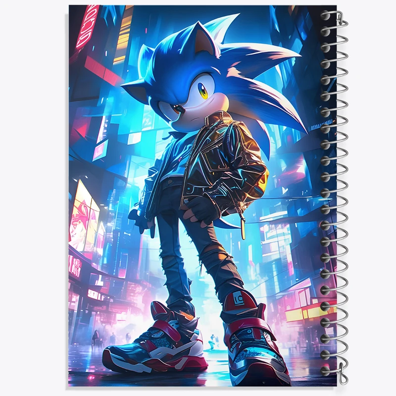 دفتر شطرنجی 50 برگ خندالو طرح سونیک (Sonic) کد F7181