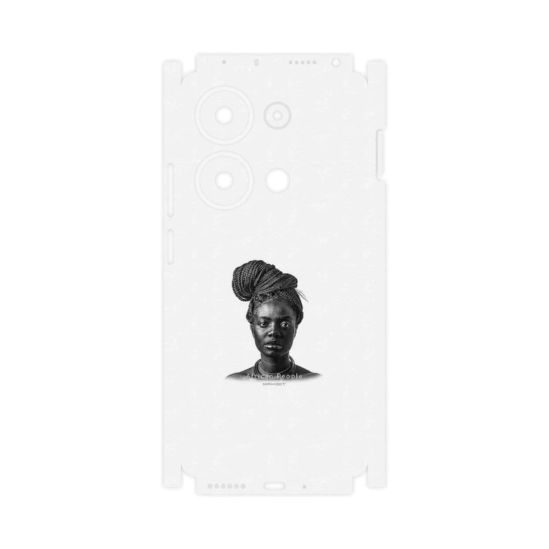 برچسب پوششی ماهوت مدل Portrait of an African Woman-FullSkin مناسب برای گوشی موبایل شیائومی Redmi Note 13 Pro 4G