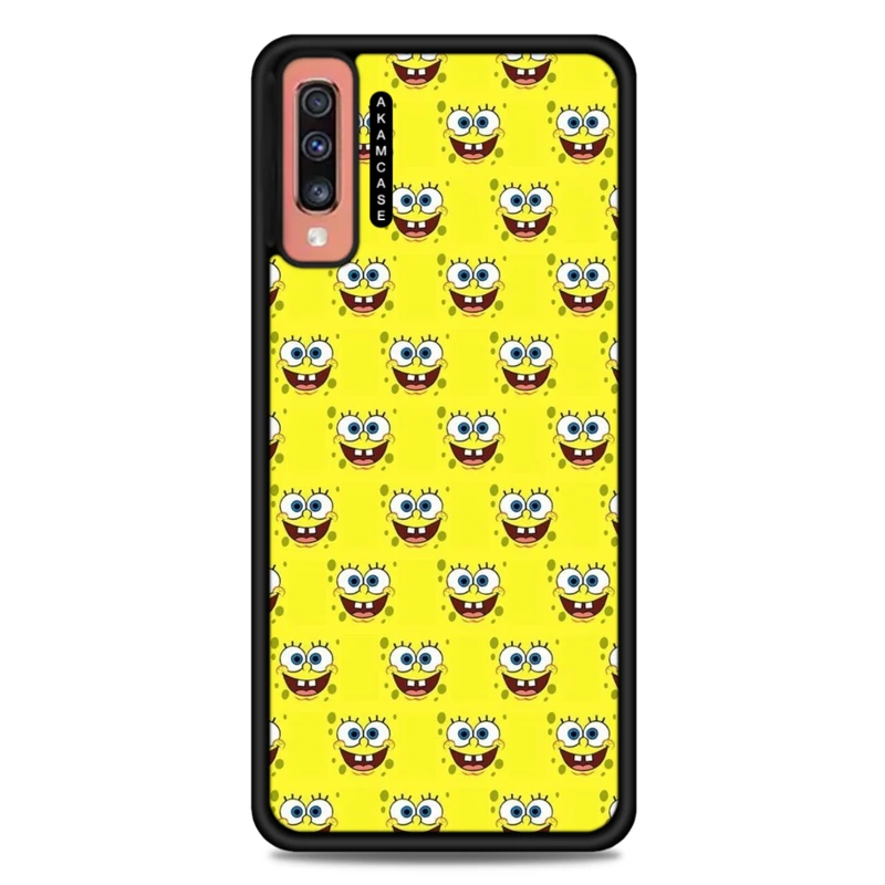 کاور آکام مدل AMC-WSGA70-SPONGE BOB12 مناسب برای گوشی موبایل سامسونگ Galaxy A70