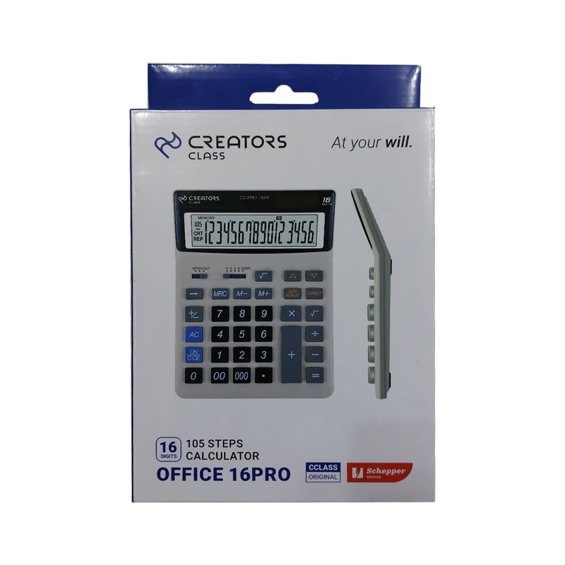 ماشین حساب 16 رقمی سفید C CLASS CD-2767-16RP