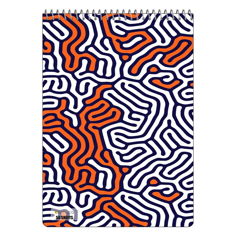 دفتر نقاشی 50 برگ سیمی کارنیکا طرح پترن هندسی Geo Pattern کد 46806