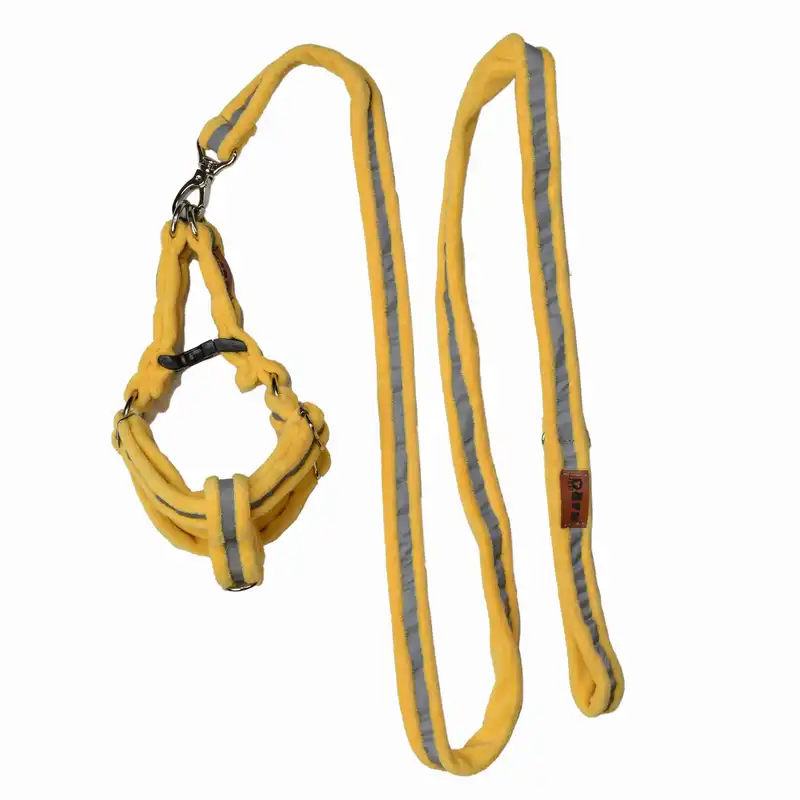 قلاده کتفی و گردنی و بند قلاده سگ و گربه مدل مخملی کد s05