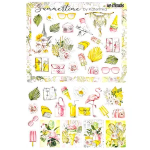 برچسب کاترینکا طرح برش خورده بولت ژورنال و اسکرپ بوک مدل Summertime بسته 2 عددی