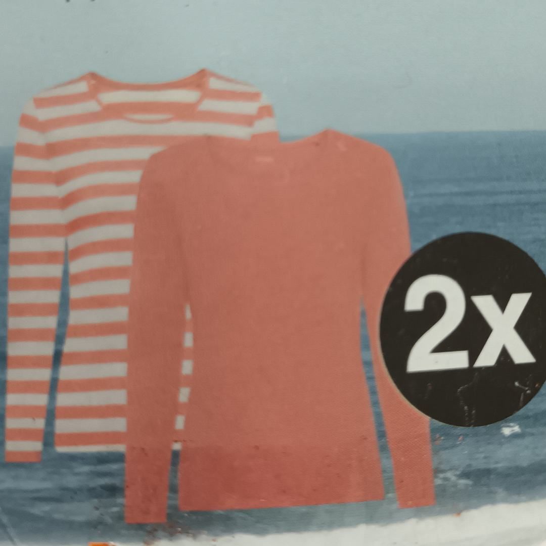تی شرت آستین بلند زنانه اسمارا مدل p3 بسته دو عددی -  - 10