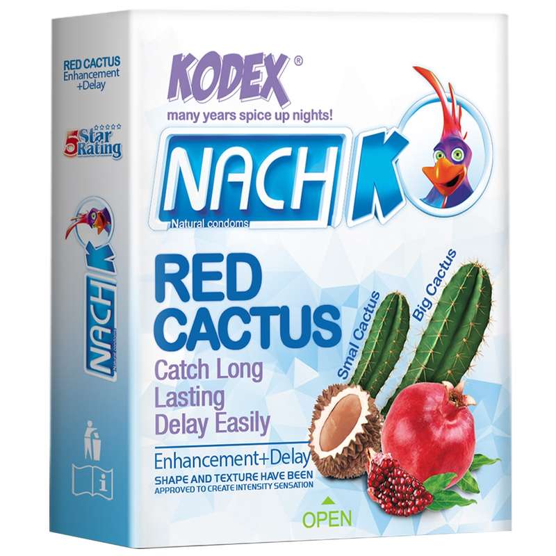 کاندوم کدکس مدل Red Cactus بسته 3 عددی کاندوم کدکس مدل Red Cactus بسته 3 عددی