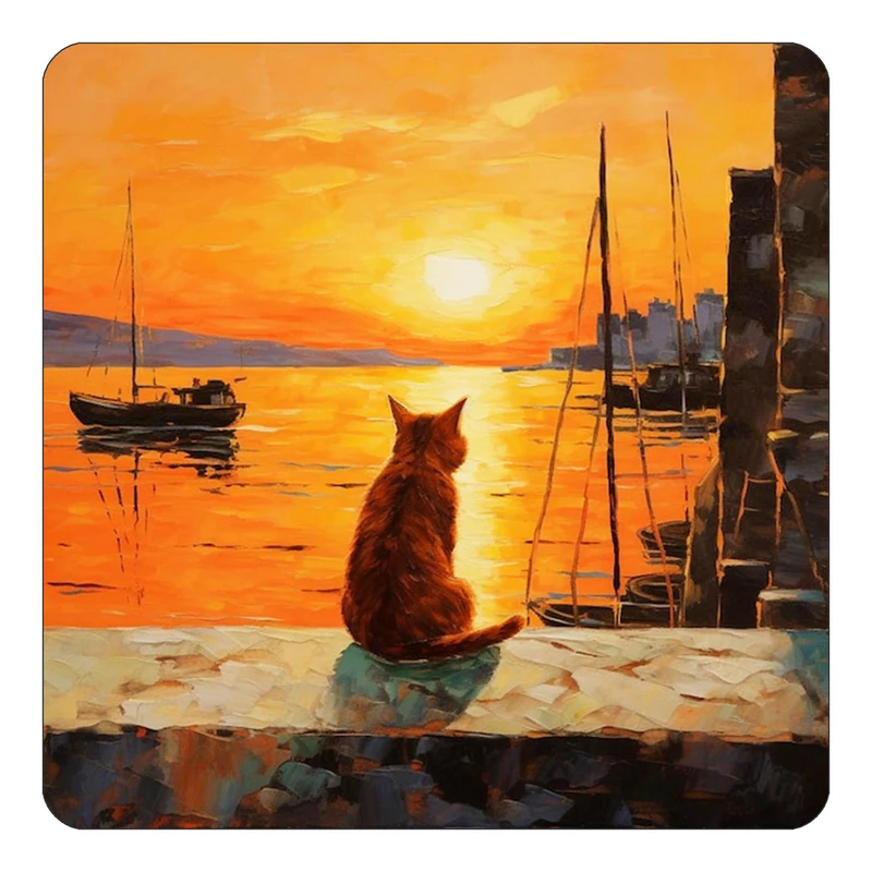 مگنت کاکتی طرح نقاشی رنگ روغن مدل mp71063