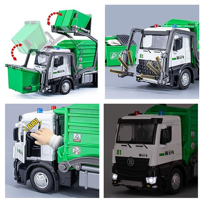 ماشین بازی مدل کامیون حمل زباله