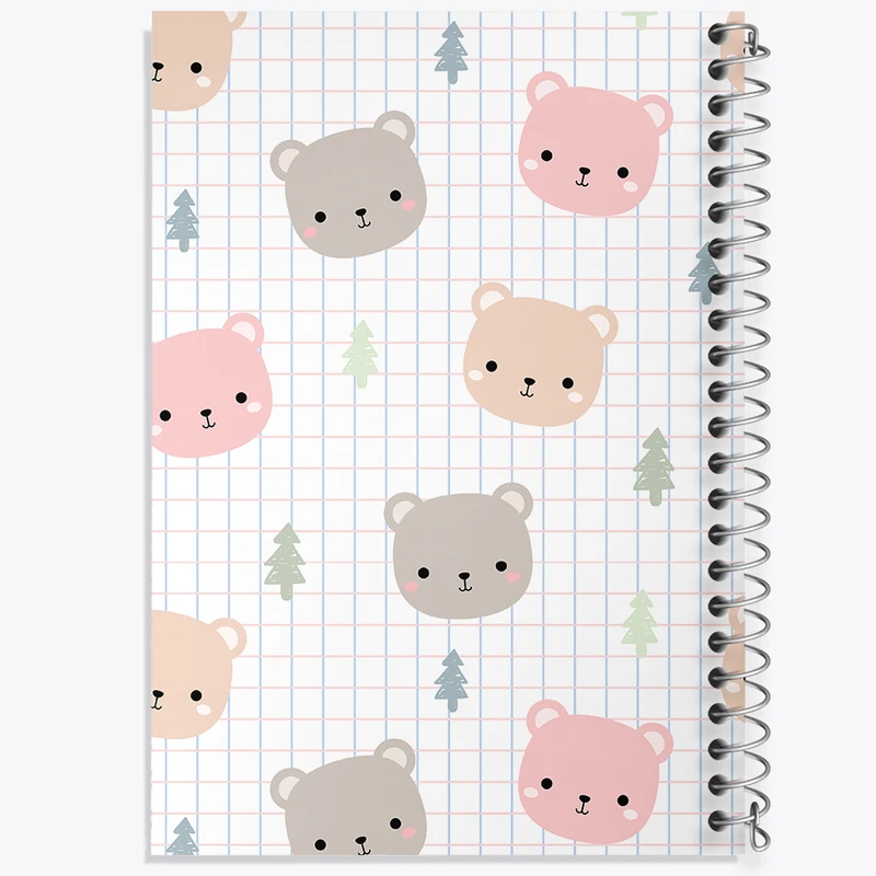 دفتر مشق 100 برگ خندالو طرح پترن گربه کد N304