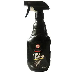اسپری براق کننده لاستیک خودرو  پاور مدل Tire Shine حجم 500 میلی لیتر