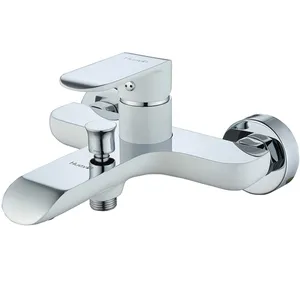 Huayi white chrome yolanda bath mixer