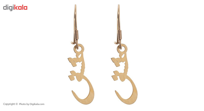 گوشواره طلا 18 عیار زنانه ماهک مدل ME0625 - 2