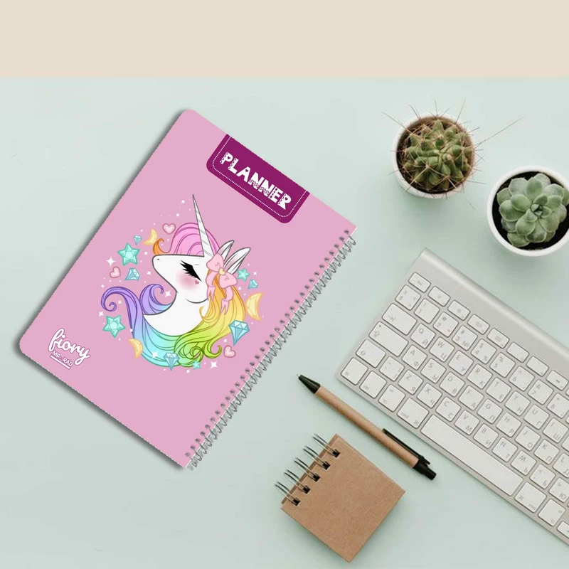عکس شماره 6 : دفتر برنامه ریزی مستر راد طرح اسب تک شاخ مدل پلنر روزانه کد unicorn 1678