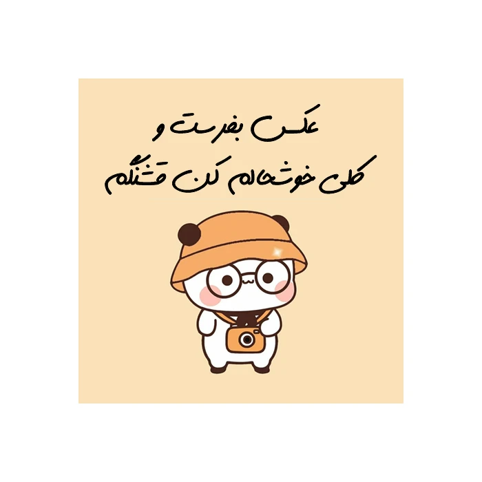 برچسب مدل عکس بفرست و کلی خوشحالم کن قشنگم بسته 50 عددی