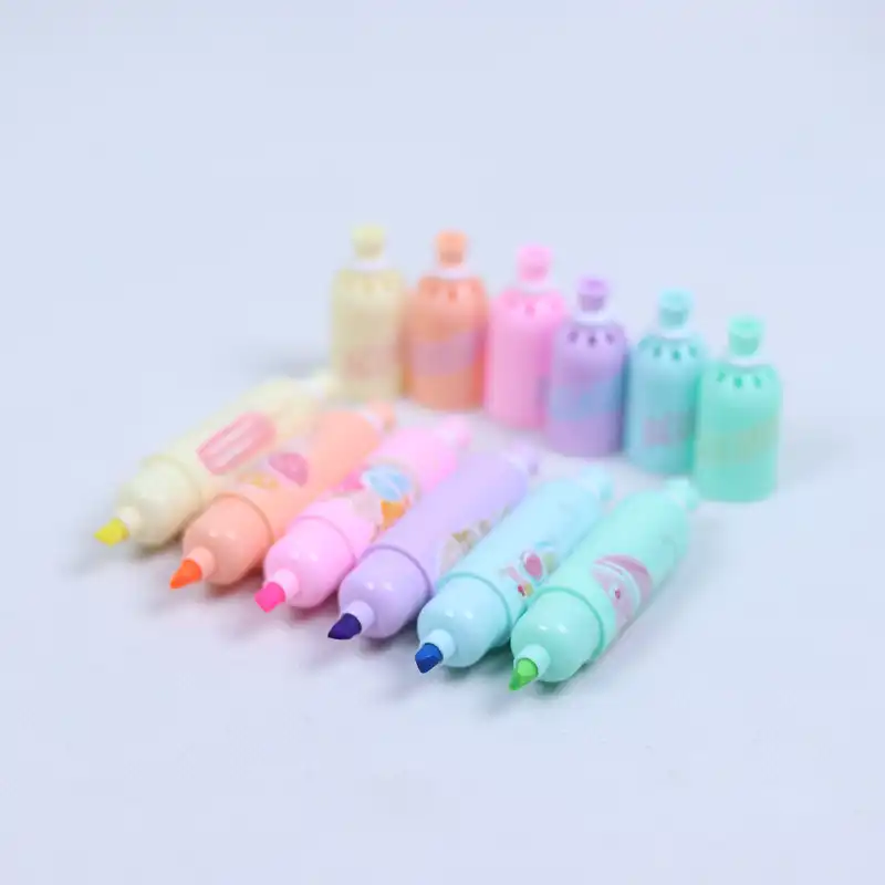 ماژیک علامت گذار مدل فانتزی طرح سوسیس بسته 6 عددی