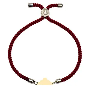 دستبند طلا 18 عیار زنانه الن نار مدل ابر 101501