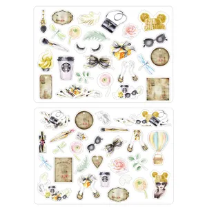 برچسب مدل Coffee Time طرح بولت ژورنال و اسکرپ بوک کد 45 بسته 2 عددی