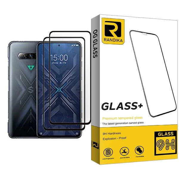 محافظ صفحه نمایش راندیکا مدل Glass MIX002 مناسب برای گوشی موبایل شیائومی Black Shark 4 Pro بسته دو عددی