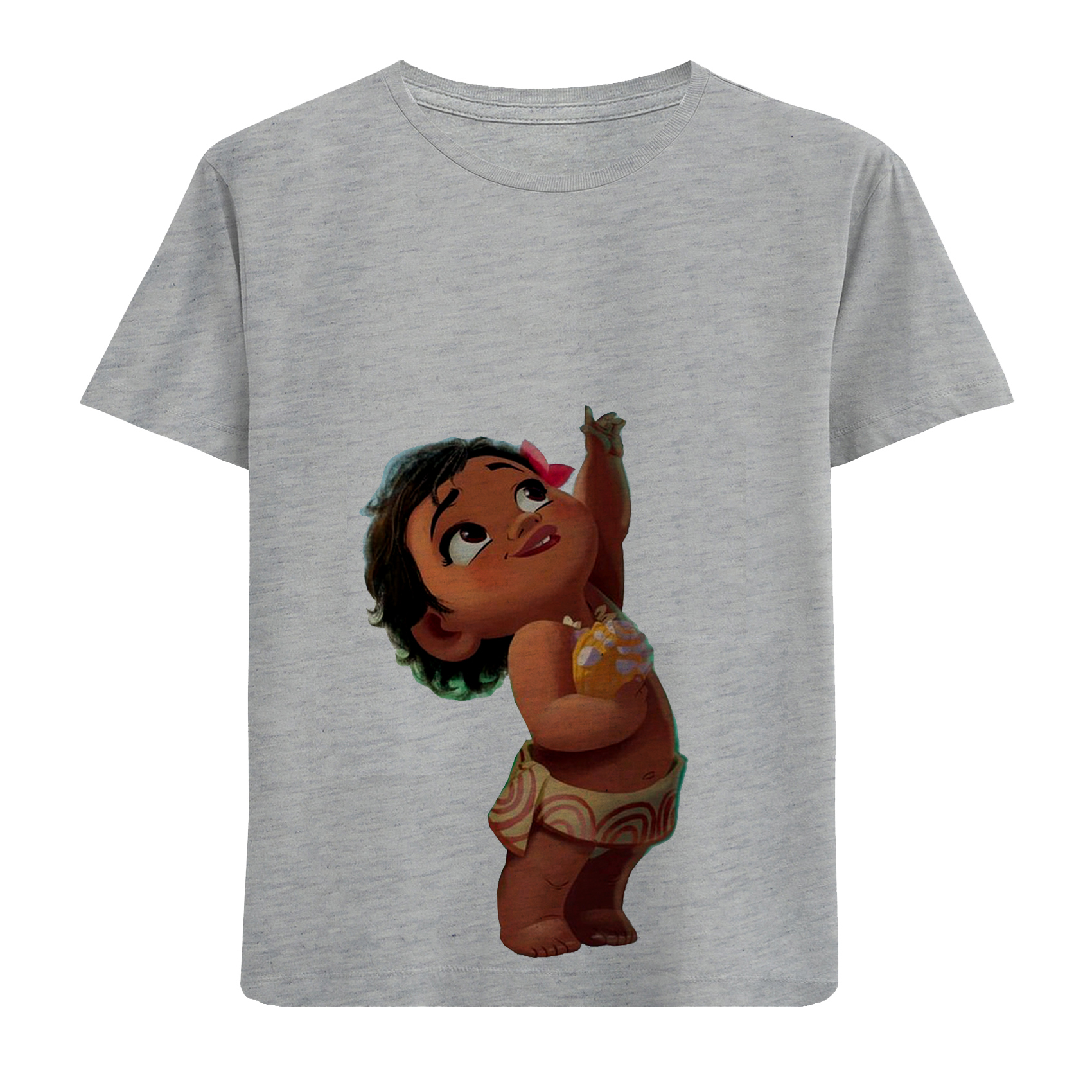 تی شرت آستین کوتاه دخترانه مدل دختربرنزه D298