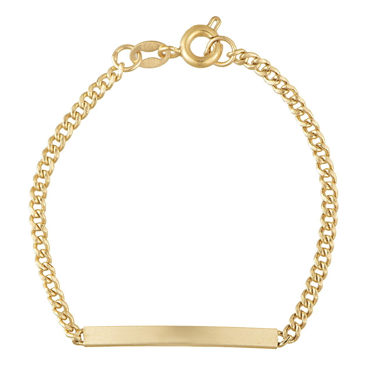 دستبند طلا 18 عیار دخترانه مدل BC01