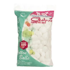 پنبه توپک بهداشتی گل پر کد 5066 وزن 100 گرم