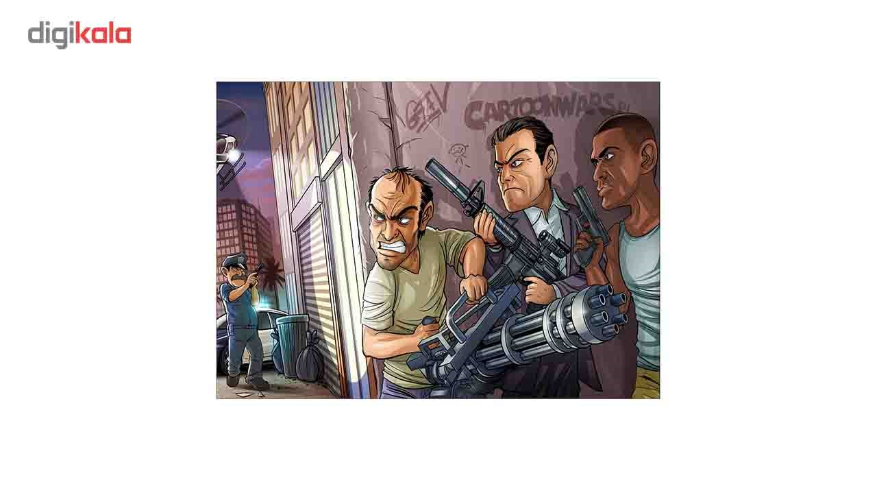 تابلو شاسی ونسونی طرح GTA V Comic سایز 30x40