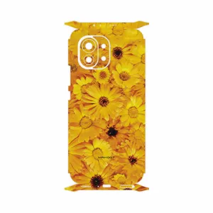 MAHOOT Yellow-Flower-FullSkin Cover Sticker for Xiaomi Mi 11 5G