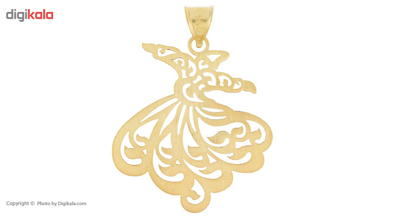 آویز گردنبند طلا 18 عیار رزا مدل N025