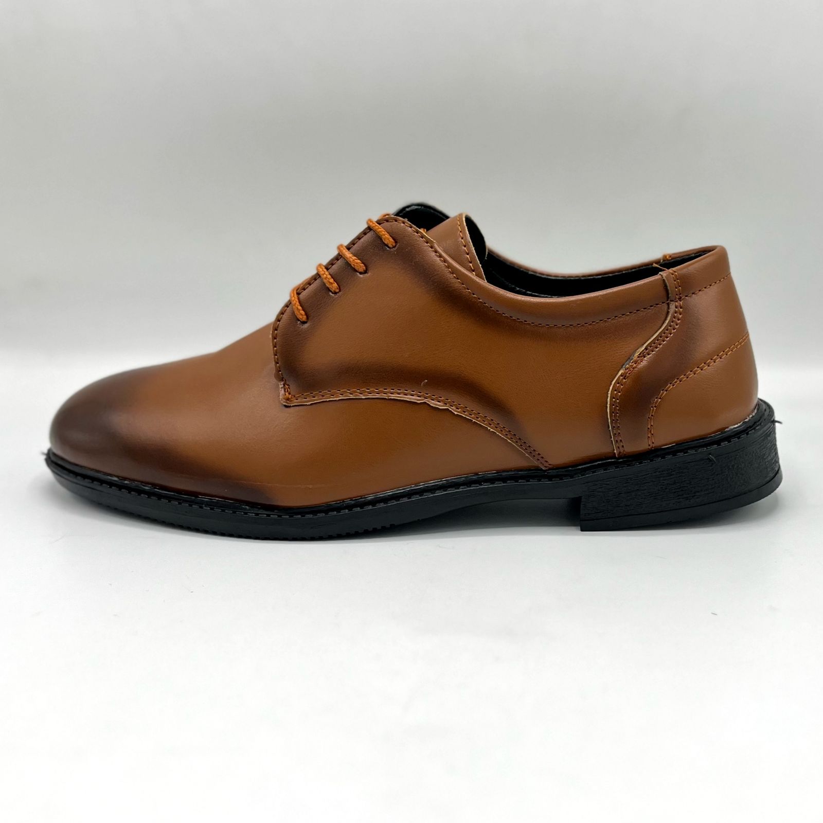 کفش مردانه مدل سبلان دو رنگ عسلی -  - 2