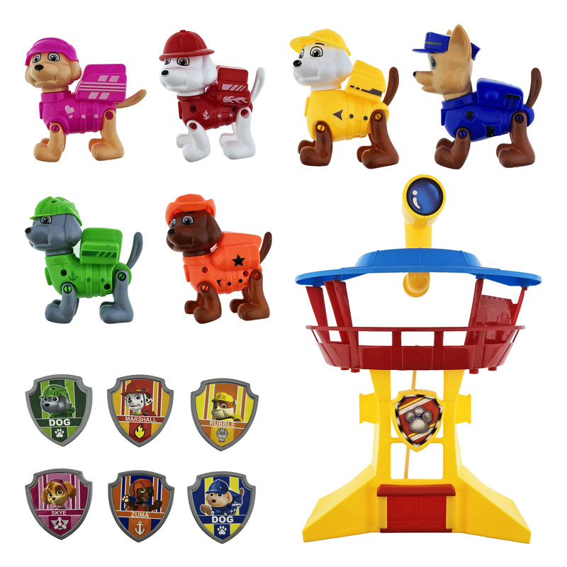 اسباب بازی مدل سگهای نگهبان با برجک کد 5831A مجموعه 13 عددی