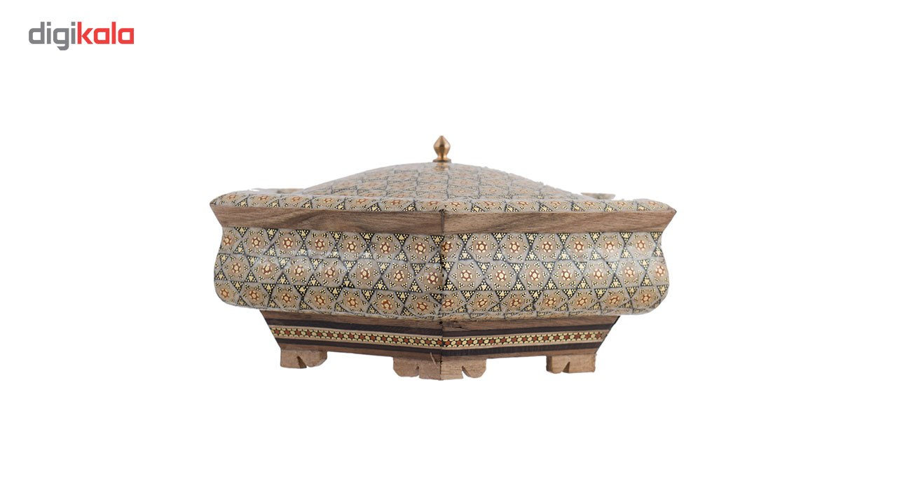 شکلات خوری خاتم کاری رستا طرح 11-11-101 ابعاد 21.5 در 10 سانتی متر