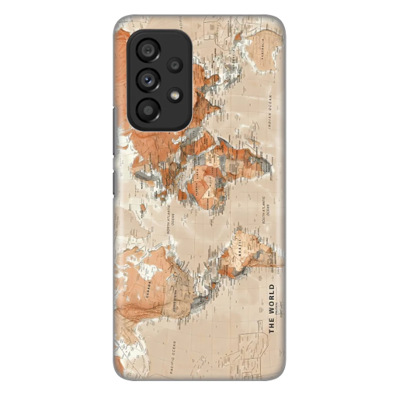 کاور طرح نقشه جهان کد DIMO-081 مناسب برای گوشی موبایل سامسونگ Galaxy A53 5G / Galaxy A53
