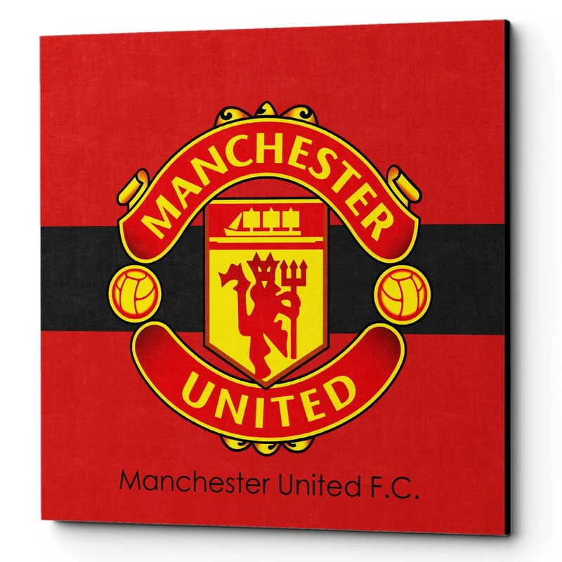 تابلو شاسی لومانا مدل Manchester United CA005 سایز 20×20