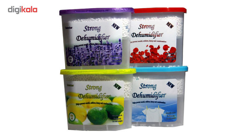 رطوبت گیر استرانگ مدل Box حجم 600 میلی لیتر مجموعه 4 عددی