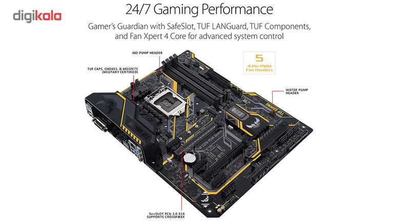 مادربرد ایسوس مدل TUF Z370-PLUS GAMING