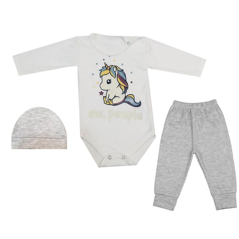 ست 3 تکه لباس نوزادی کد 41