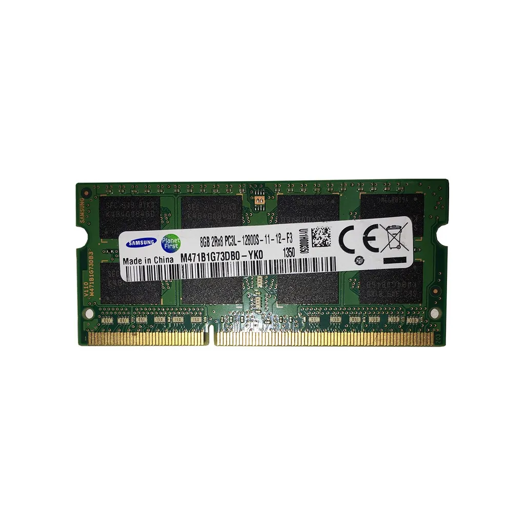رم لپ‌تاپ سامسونگ DDR3 تک کاناله ظرفیت 8 گیگابایت مدل 12800s فرکانس 1600 مگاهرتز