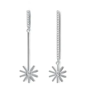 گوشواره نقره شهر جواهر مدل SJ-PE020